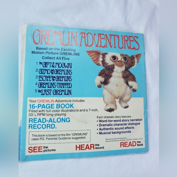 : 3pc Mixed lot of Gremlins story 3 Sinbad the sailor & Gummi bears vinyl record - Picture 9 of 13